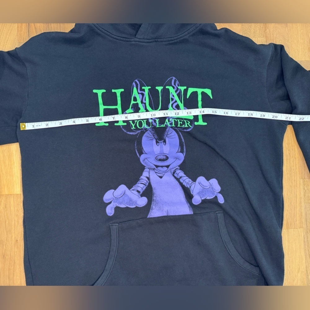 Disney Halloween Minnie “Haunt You Later” Black Hoodie Dress – Size S - Picture 7 of 7